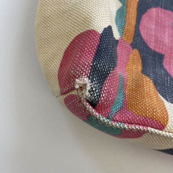 FOSSIL Colorful Floral Tote Purse Boho Country Zippered Closure - Picture 6 of 11